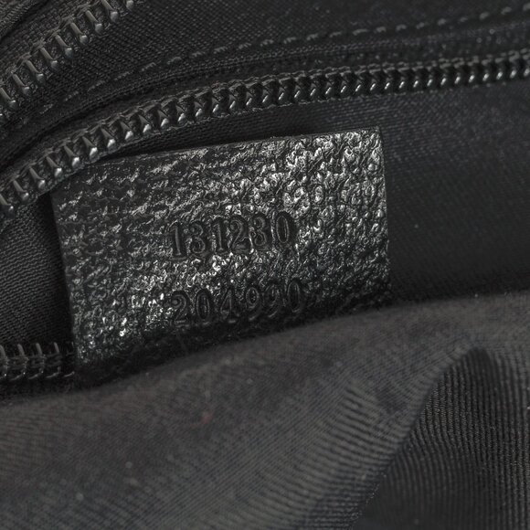 Gucci Black GG Canvas Web-Strap Small Tote - Picture 13 of 13